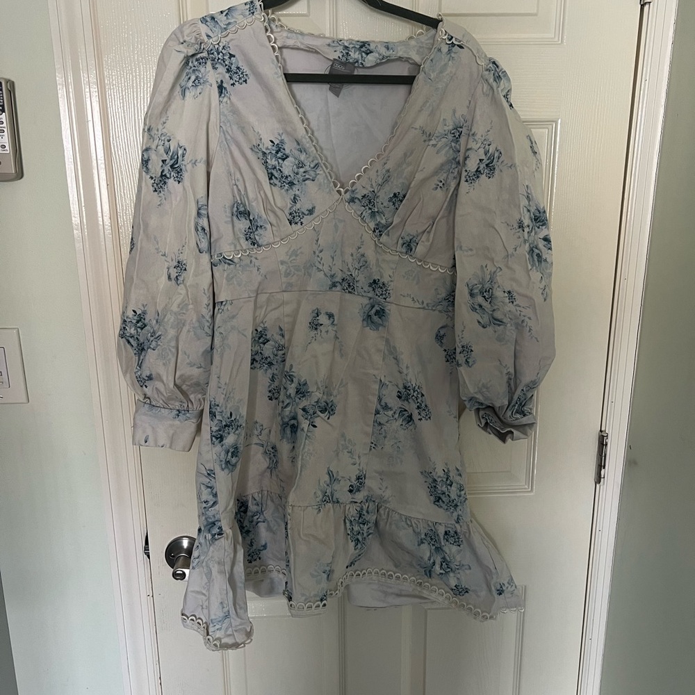 Asos luxe floral mini dress